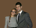 Djokovic met vrouw